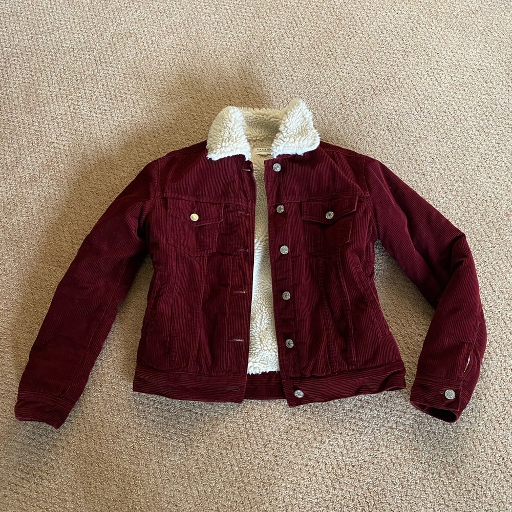 PacSun Corduroy Fur Jacket